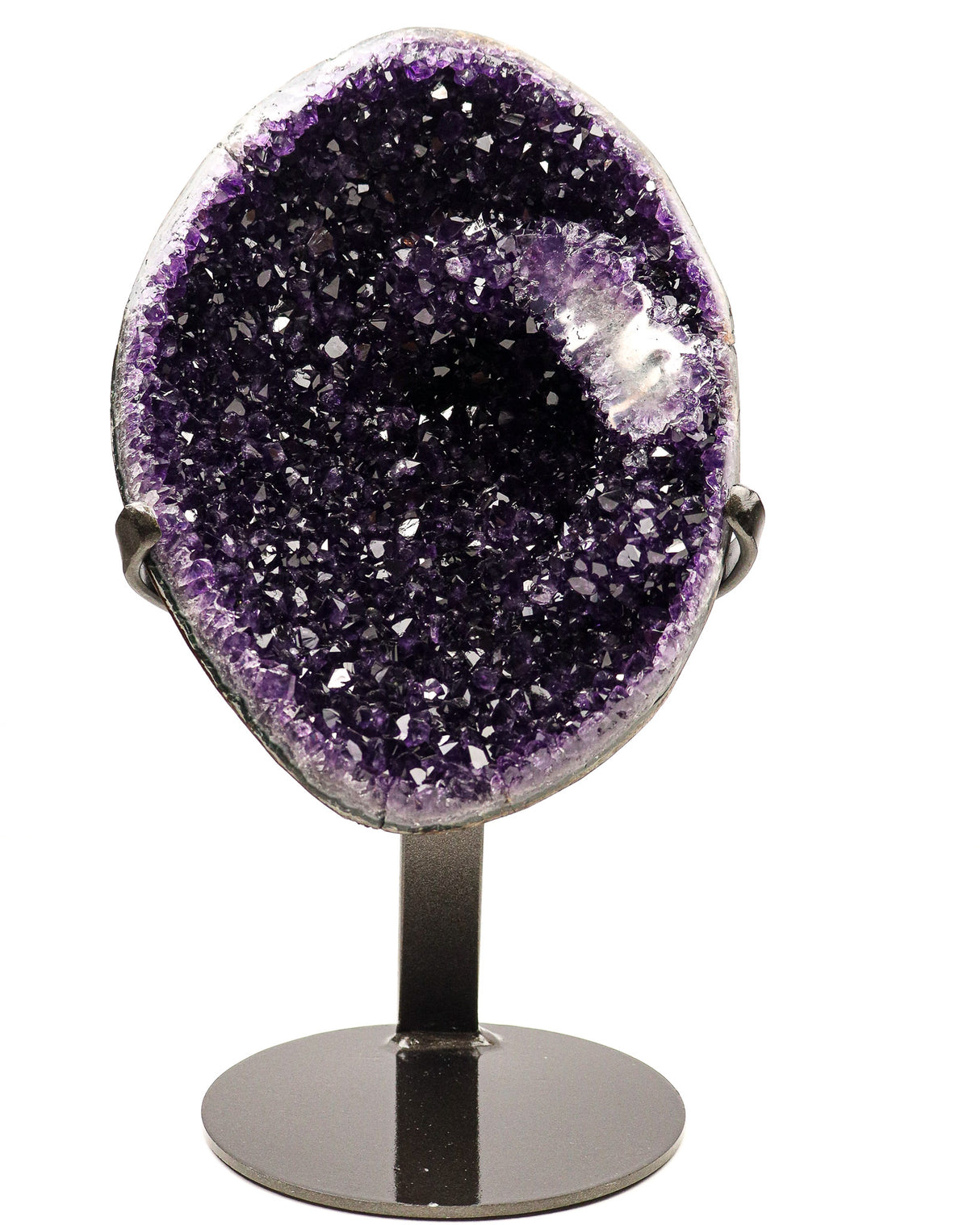 Uruguayan Amethyst Druzy on Stand | 3.1kg | Deep Protection & Ancient Wisdom