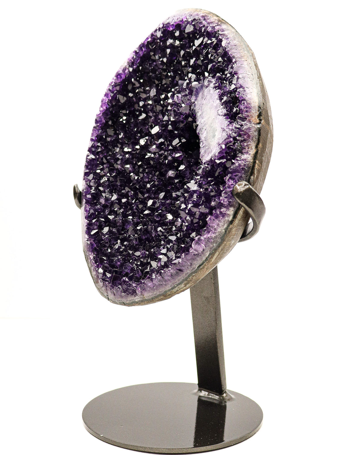 Uruguayan Amethyst Druzy on Stand | 3.1kg | Deep Protection & Ancient Wisdom