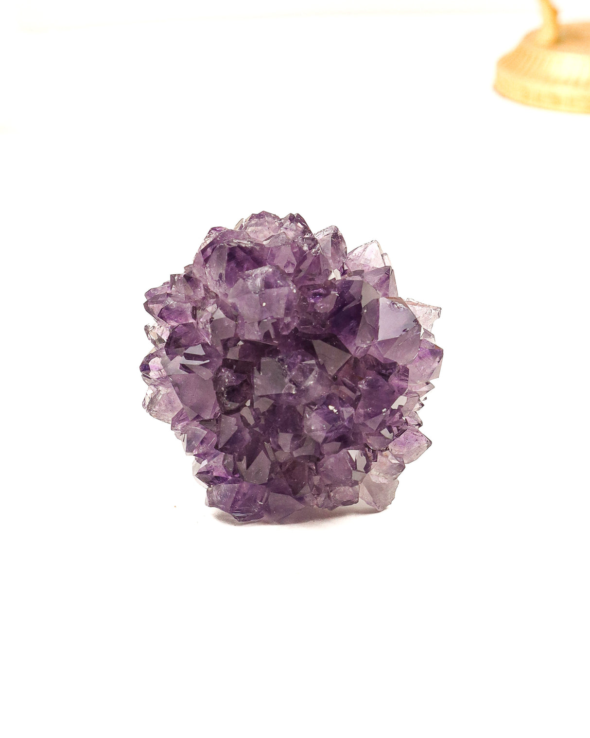 68g Uruguay Amethyst Rose featuring deep purple crystal points and natural agate centre formation. Premium collector-quality Amethyst specimen from Uruguay.