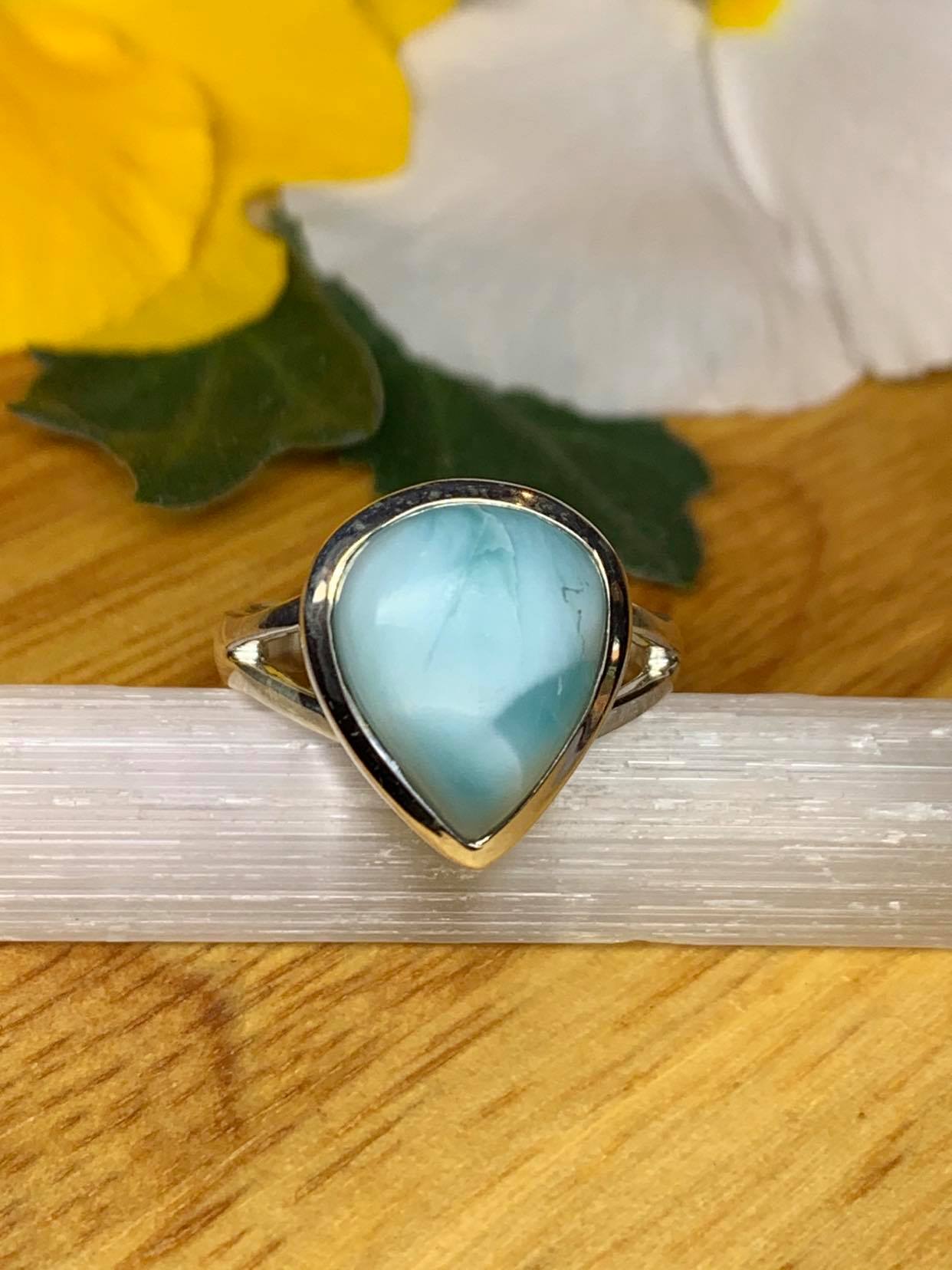 Larimar Ring Size 8