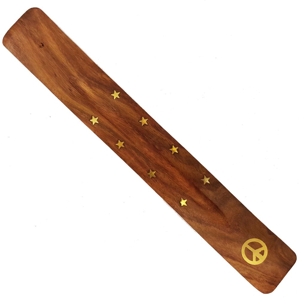 Flat Incense Ash Catcher - Peace Symbol