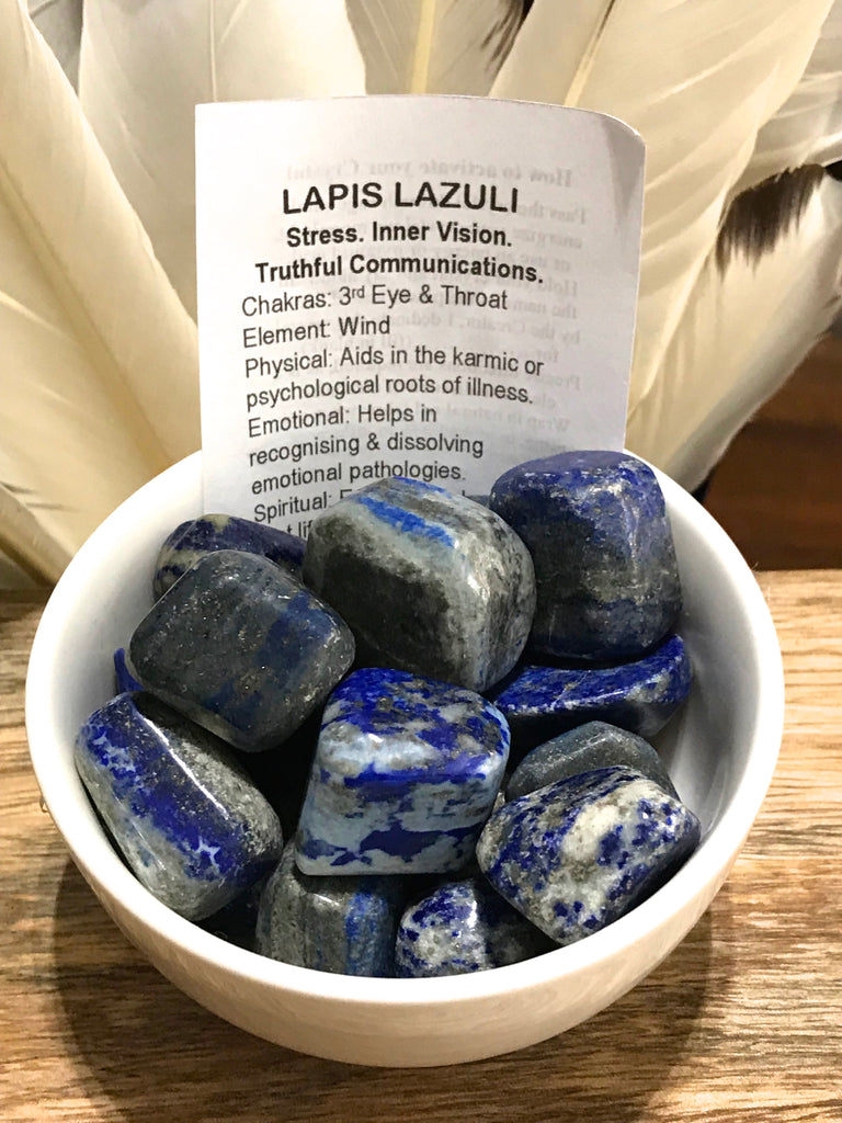 Lapis Lazuli Tumbled - Stress & Communication