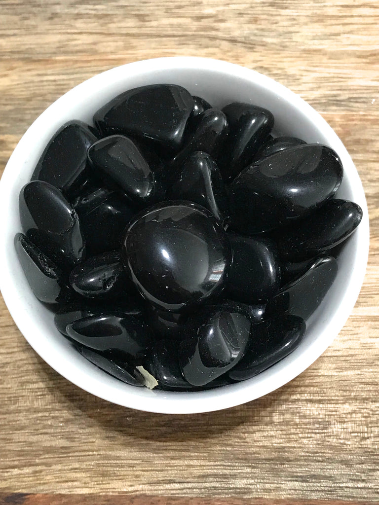 Obsidian Black Tumbled - Protection & Cleansing