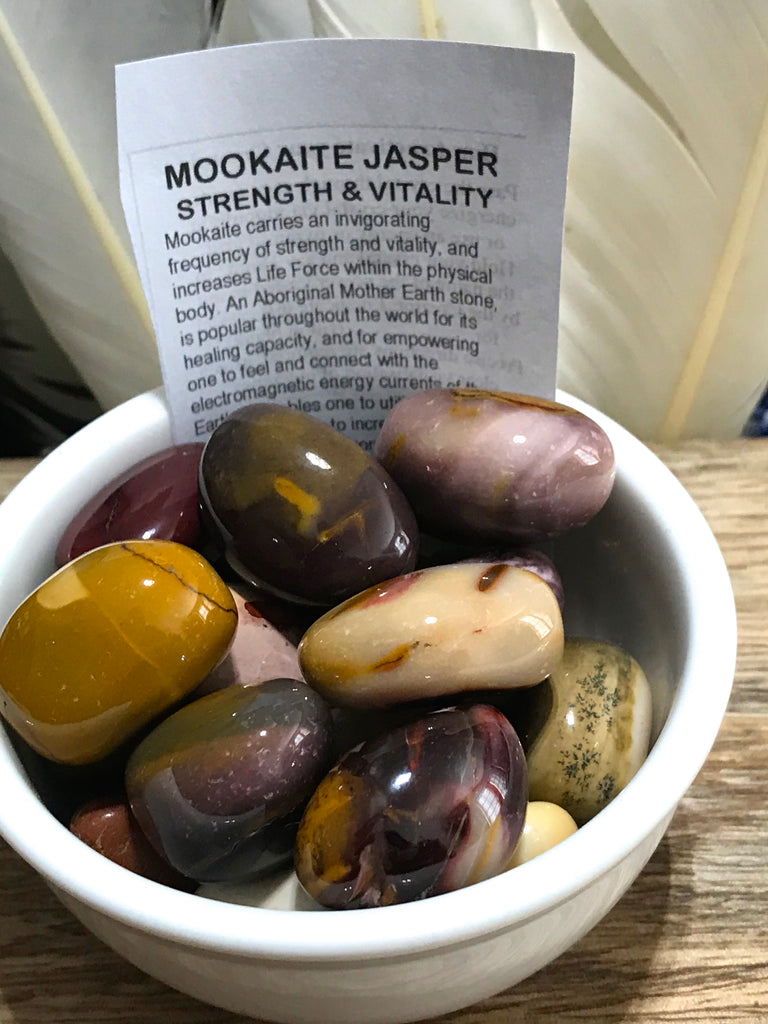 Mookaite Jasper Tumbled - Strength. Vitality. Aboriginal Mother Earth stone.