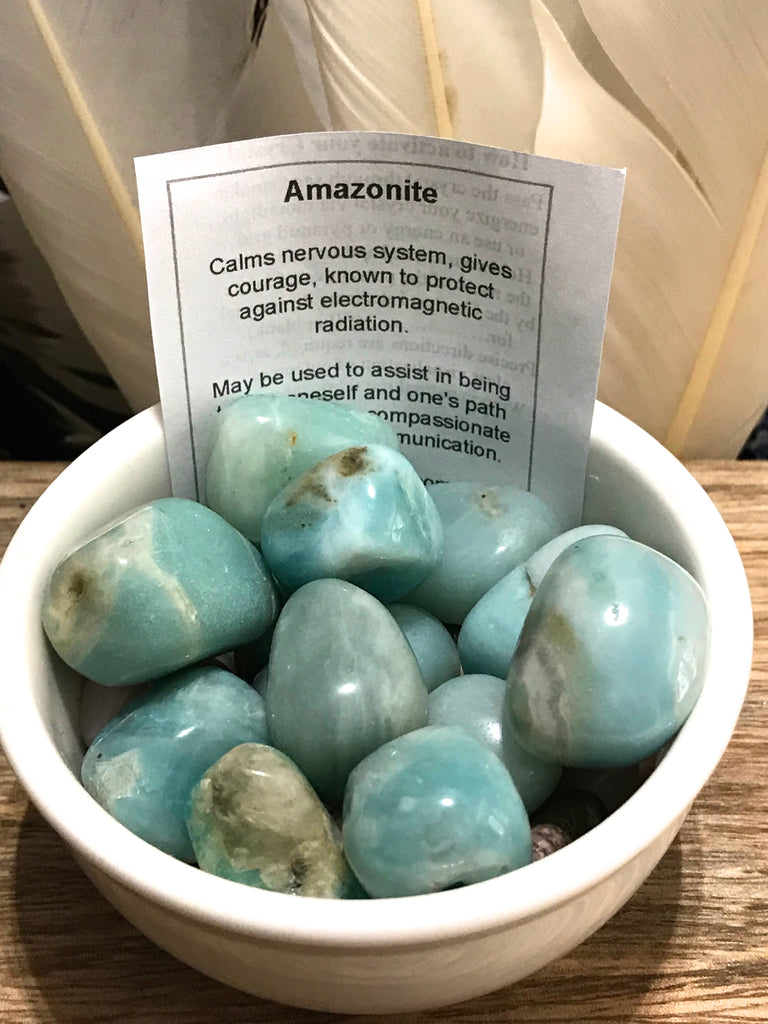 Amazonite Tumble - Wealth. Soothing. Inspired By 3 Australia