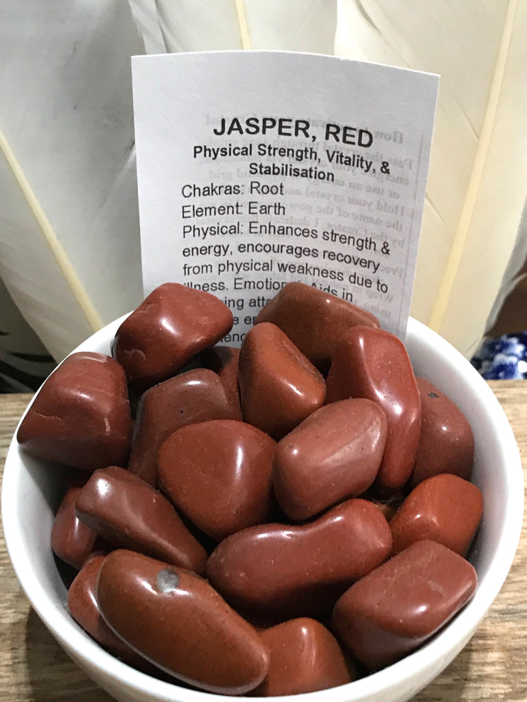 Red Jasper Tumbled - Vitality. Physical Strength.