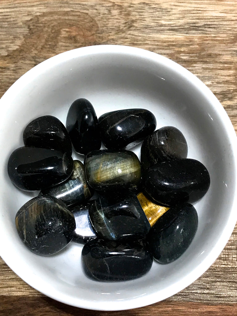 Tiger Eye Blue Tumbled - Stress & Anxiety Relief