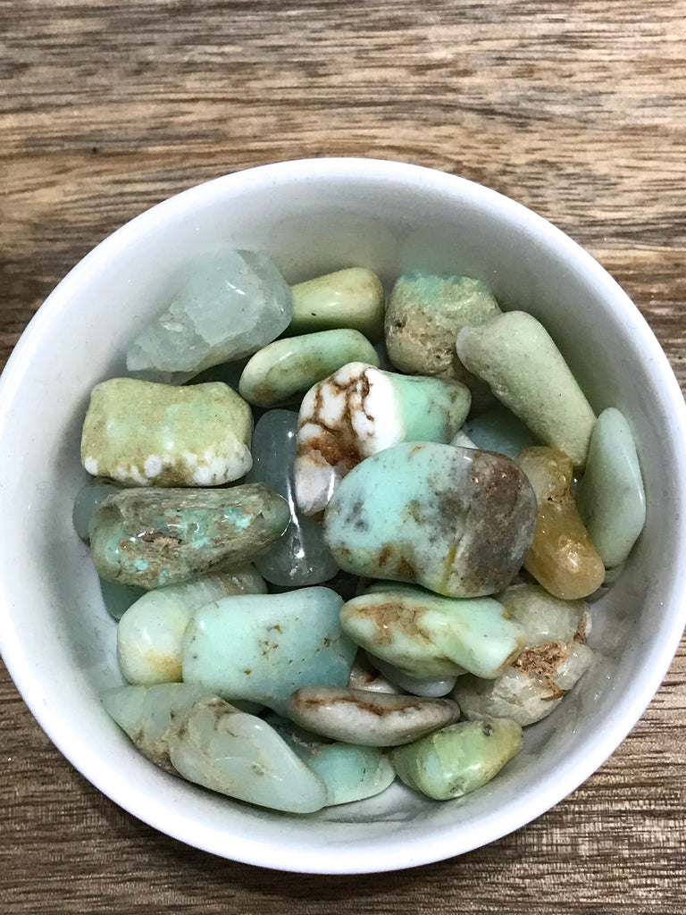 Chrysoprase Tumbled - Growth - Connection with Nature