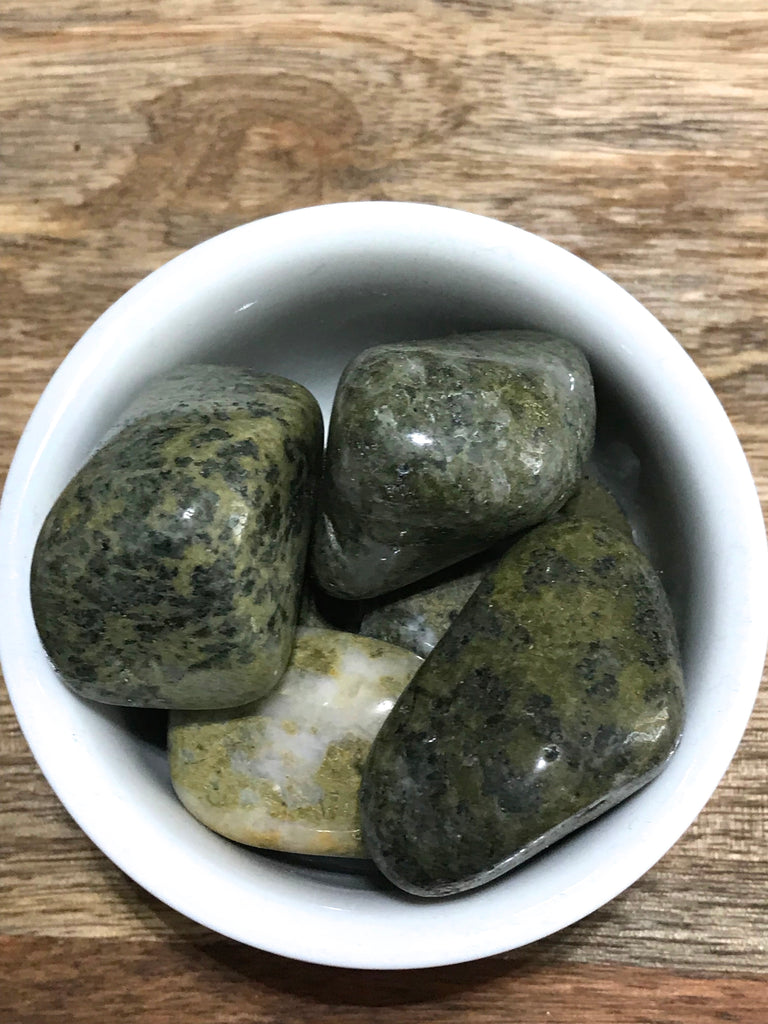 Vesuvianite Tumble Stone for  Spiritual Growth