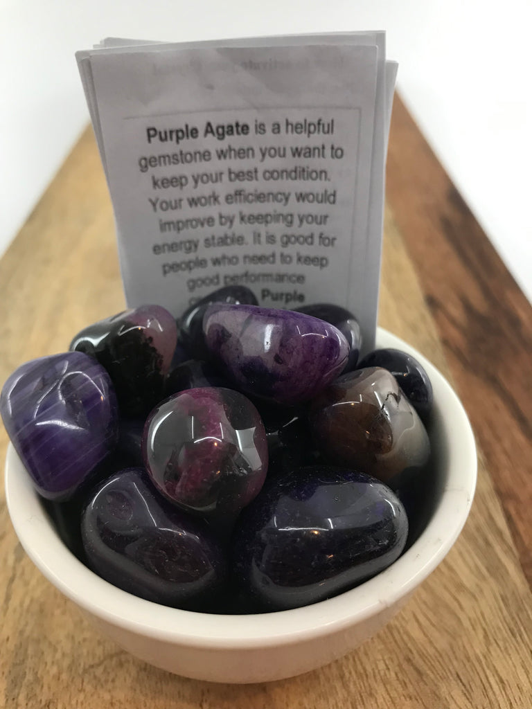 Purple Agate Tumble - Strength. Inspired By 3 Australia