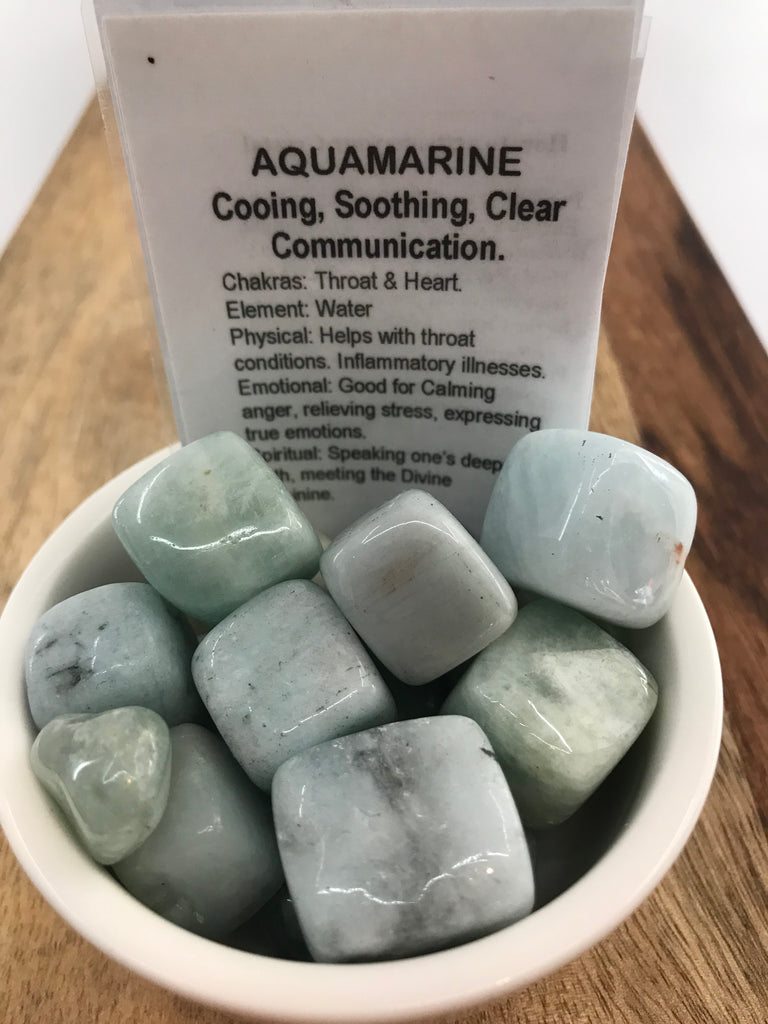 Aquamarine Tumble - Compassion. Stress Relief. Inspired By 3 Australia