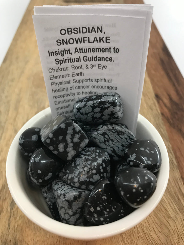 Snowflake Obsidian - Insight. Spiritual Guidance
