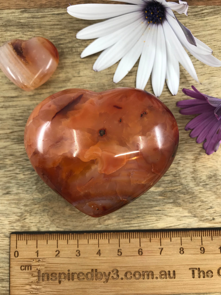 Medium Carnelian Heart on Sale at Inspired By 3 Australia
