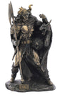 Loki Norse God of Trickery statue featuring detailed Viking-inspired design and mystical pagan décor styling.