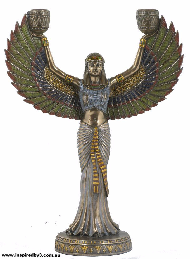 Isis Candle Holder - Goddess of Marriage, Fertility, Magic & Medicine.