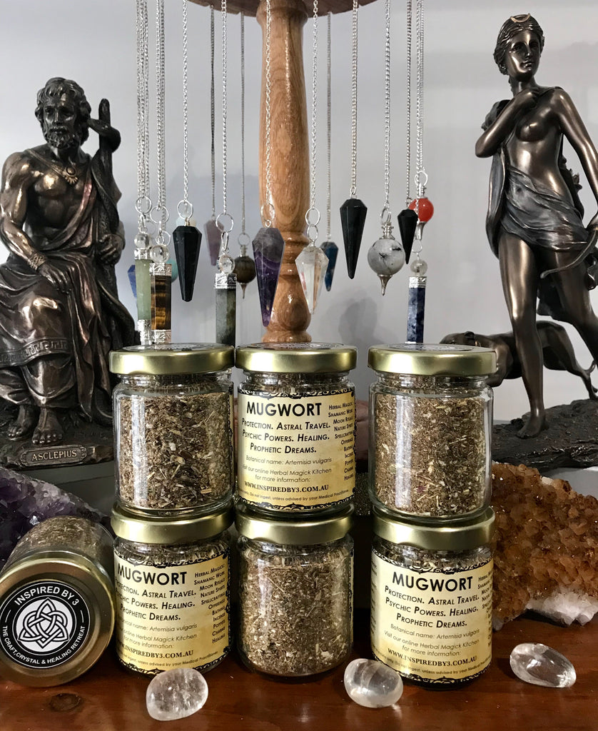 Mugwort - Sleep, Rest, Consecration, Strength. Psychic Dreams, Clairvoyance & Protection.