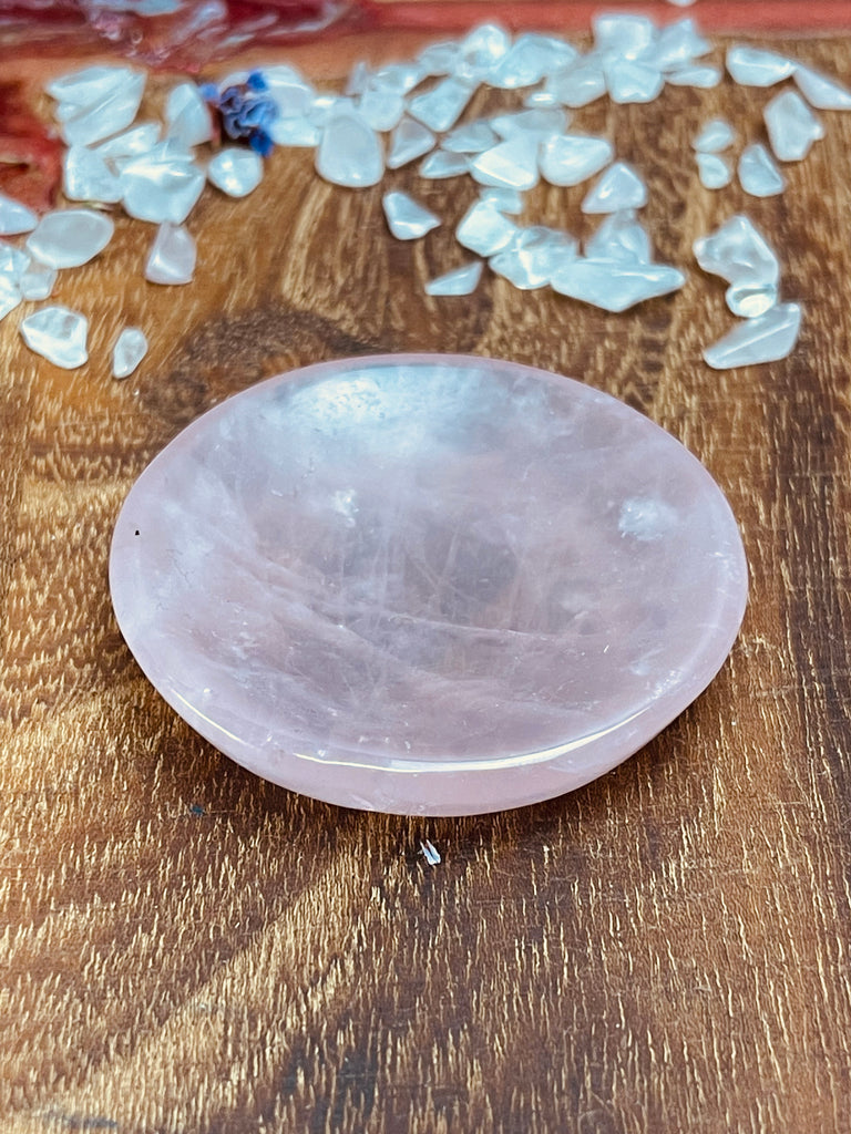 Rose Quartz Small Bowl - Perfect for Holding a Sphere or Small Jewllery