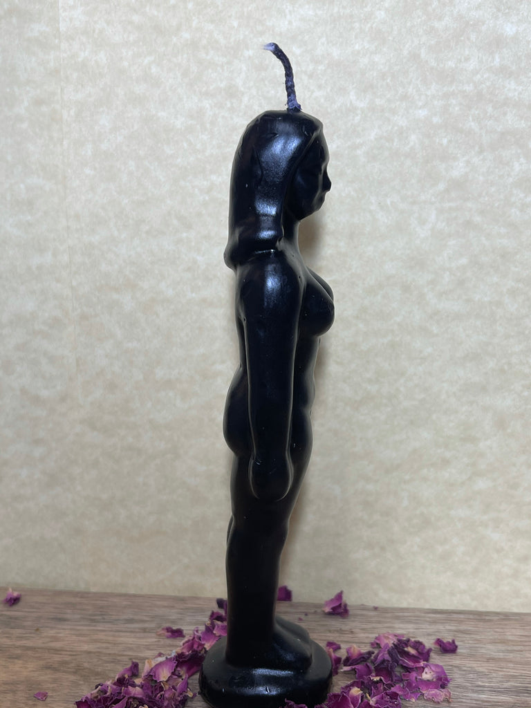 Black Figure Candle - Black Candle Woman