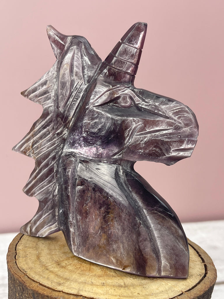 Lepidolite Mica Unicorn Rare 190g - Akashic Records