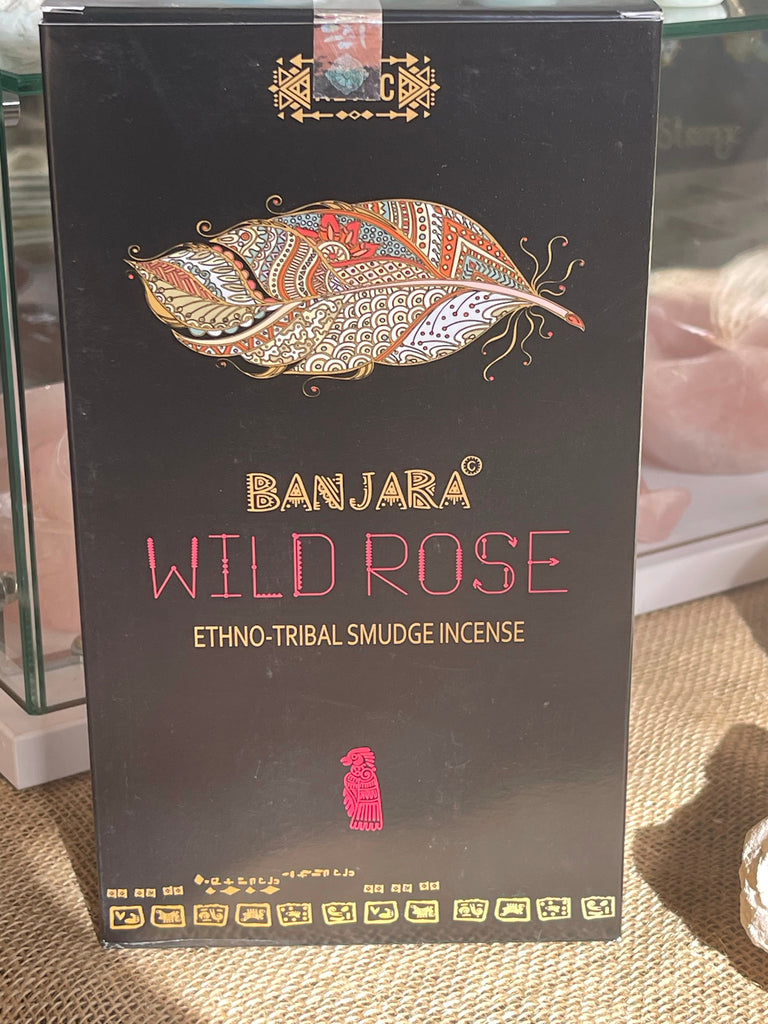 WILD ROSE - Box of Banjara Ethno-Tribal Incense 12x 15g packs
