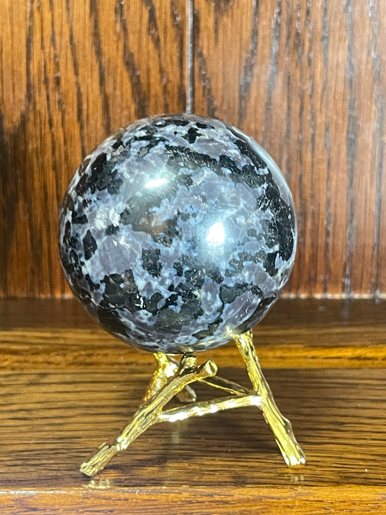 Indigo Gabbro Sphere 402g (Mystic Merlinite) 271g - Magic & Good Luck