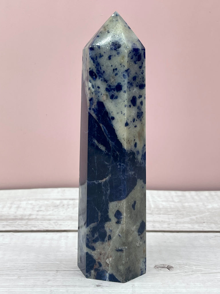 Sodalite Tower 376g - Intuitive. Inner Peace