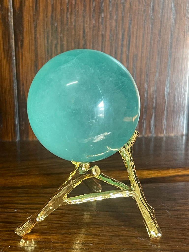 Green Fluorite Sphere 165g 4.5cm - Connection with Nature.