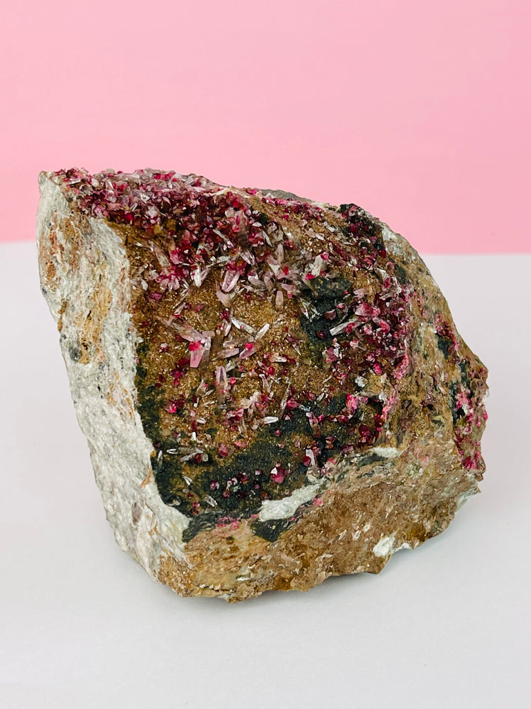 Cobaltoan Calcite with Quartz 859g - Aphrodite Stone - Talisman of Love
