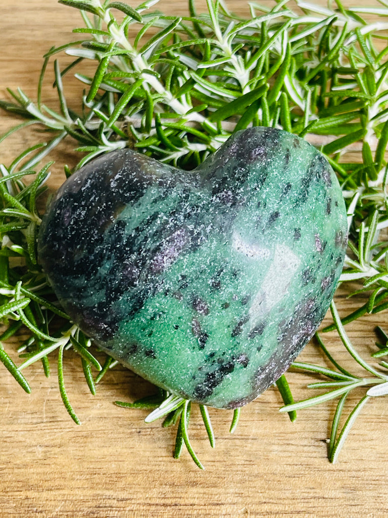 Ruby Zoisite Puffy Heart 128g - Stimulates Psychic Abilities