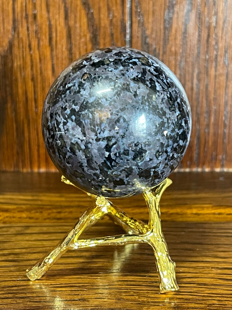 Indigo Gabbro Sphere 271g (Mystic Merlinite) 271g - Magic & Good Luck