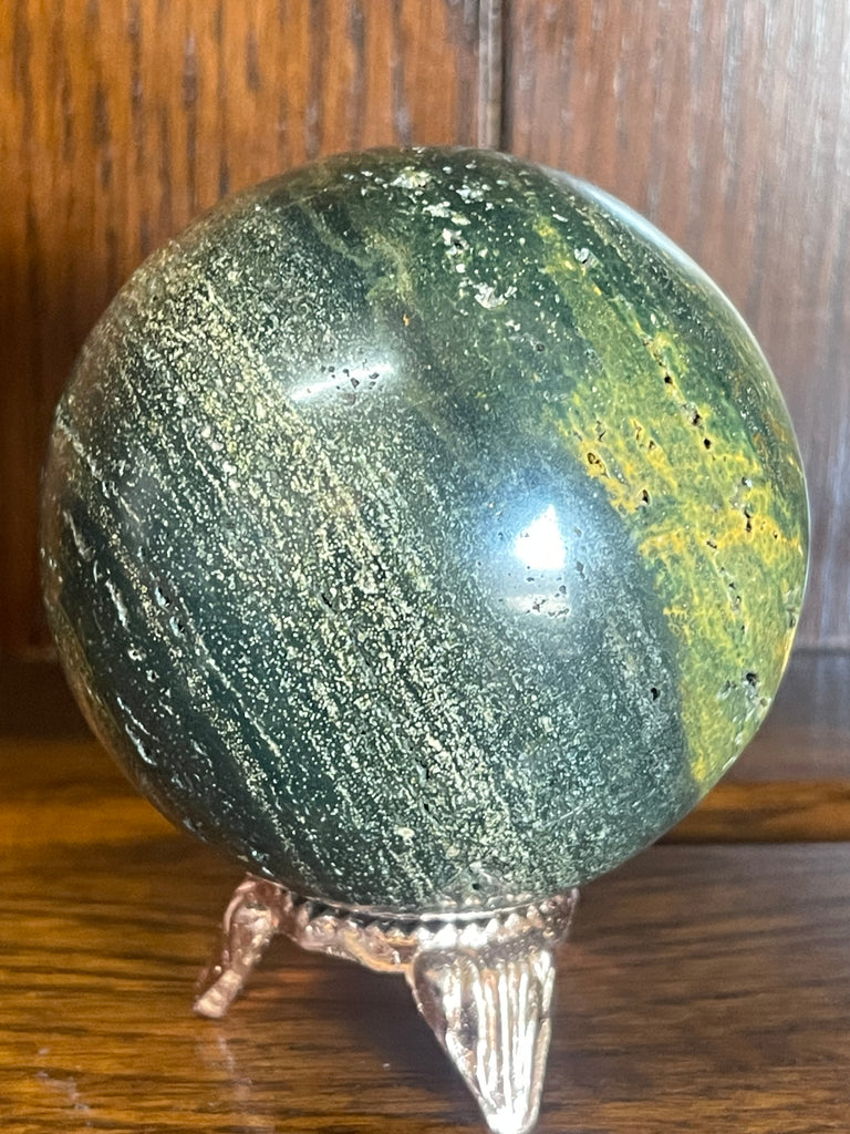 Ocean Jasper Sphere 8cm 607g - Transformation & Healing