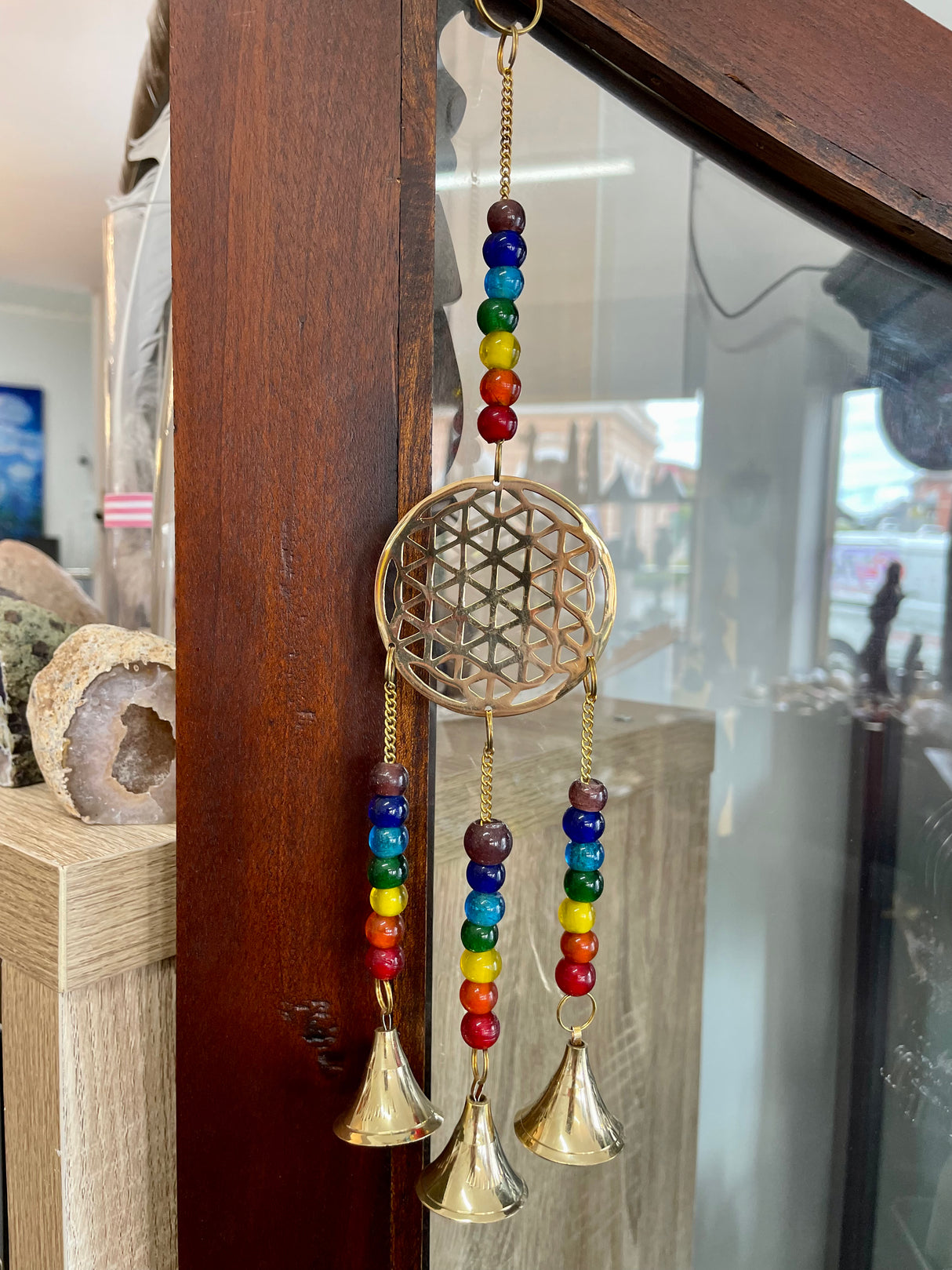Flower of Life Brass Hanging