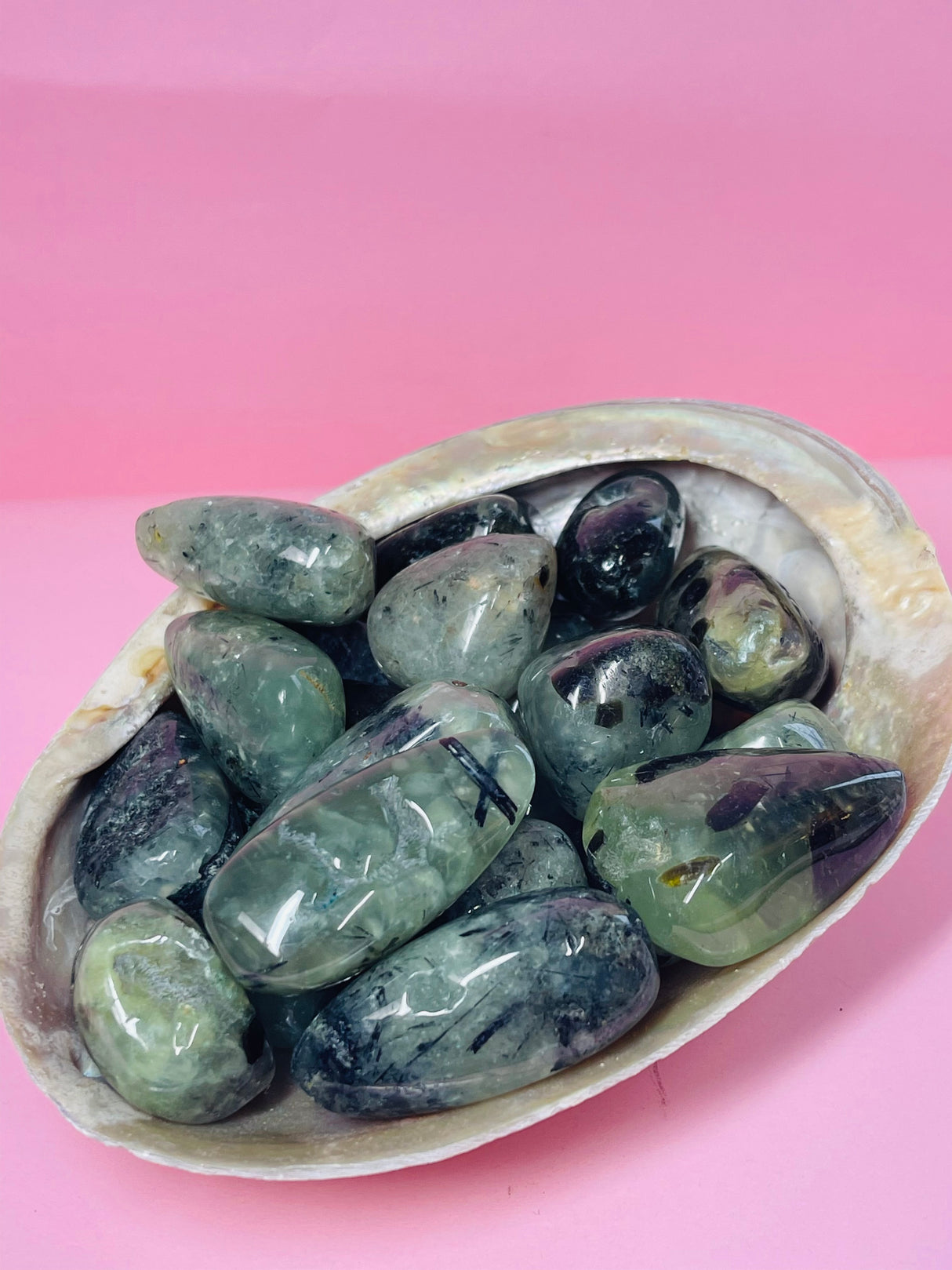 Prehnite Tumbled XL - Spiritual Growth.