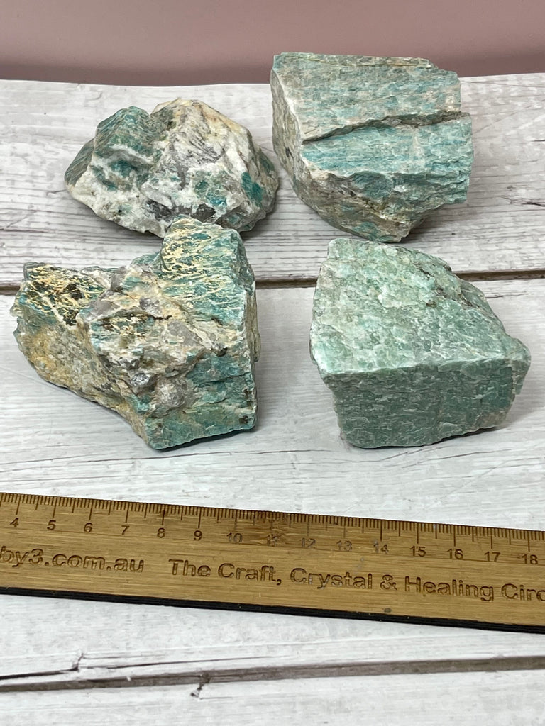 Amazonite Natural Chunk - Wealth. Soothing.