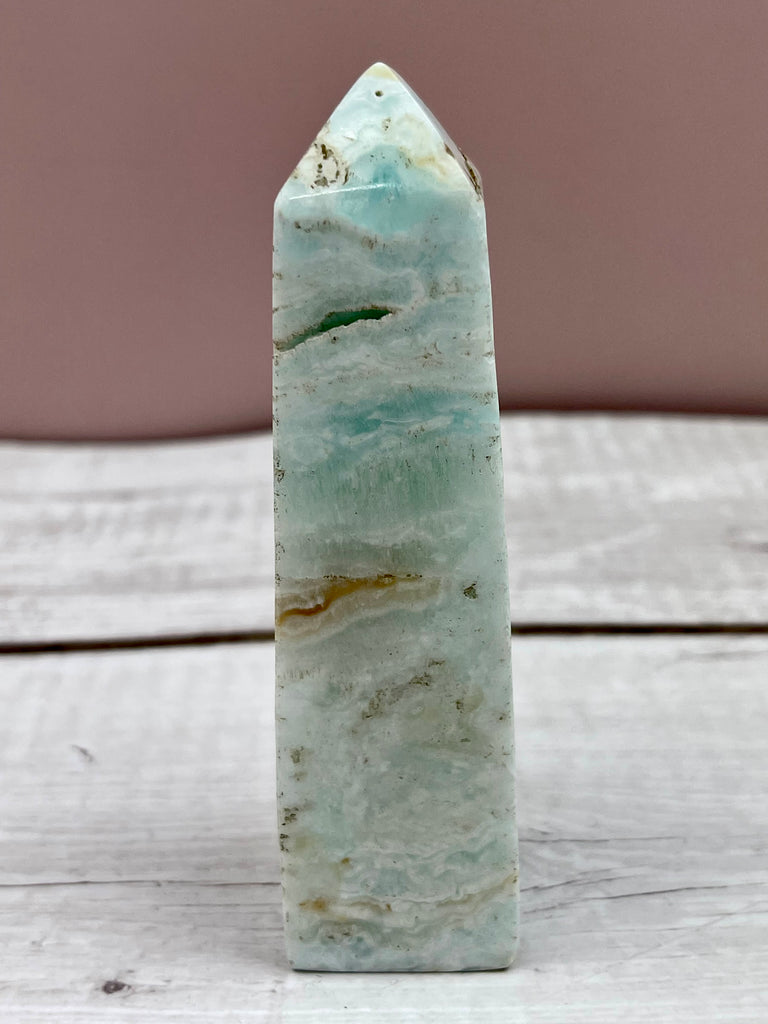 Caribbean Blue Calcite Point #14 - Calming, Clairvoyance & Astral Travel