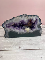Amethyst Cave with Calcite Inclusions 8.2 Kilos  #3 - Protection. Intuition. Healing.