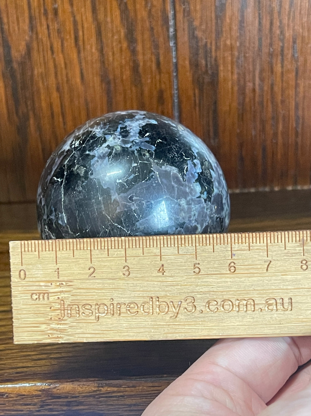 Indigo Gabbro Sphere 402g (Mystic Merlinite) 271g - Magic & Good Luck