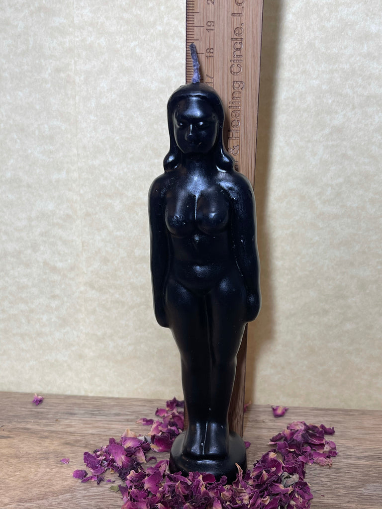 Black Figure Candle - Black Candle Woman