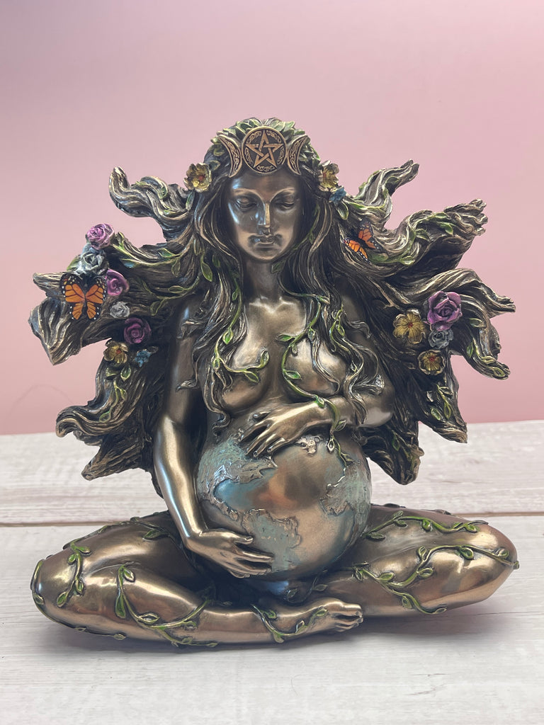 Gaia Statue with Triple Moon Headdress
