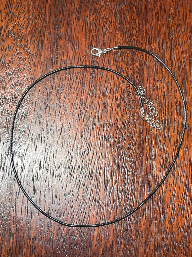 Waxed cord adjustable chain black