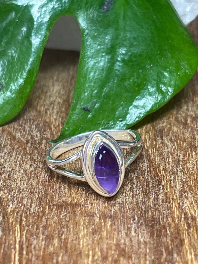 Amethyst Ring - Size 7 - Intuition. Protection.