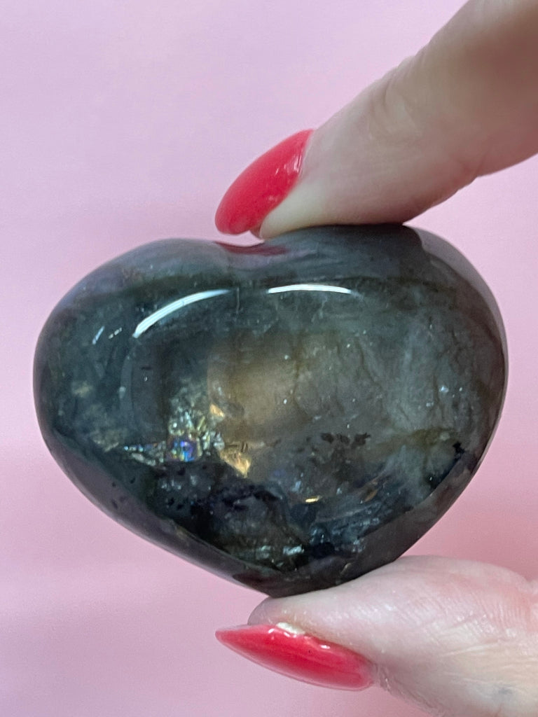 Labradorite Heart #1 - Protection. Magic.