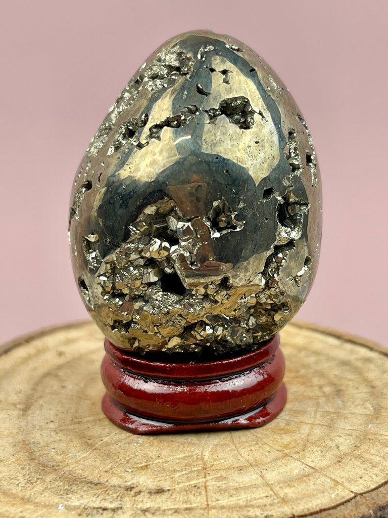 Pyrite Egg #2 173g - Protection & Energy