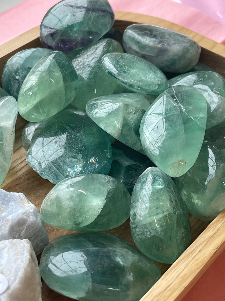 Fluorite Tumble XL - Green - Clearing Energy. Clarity. Memory
