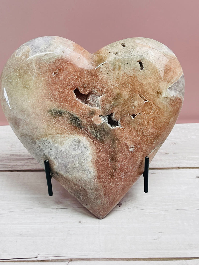 Pink Amethyst Heart - Huge 2.1 kilos -Compassion