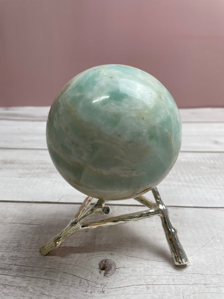 Caribbean Blue Calcite Sphere 1.4kg- Calming, Clairvoyance & Astral Travel