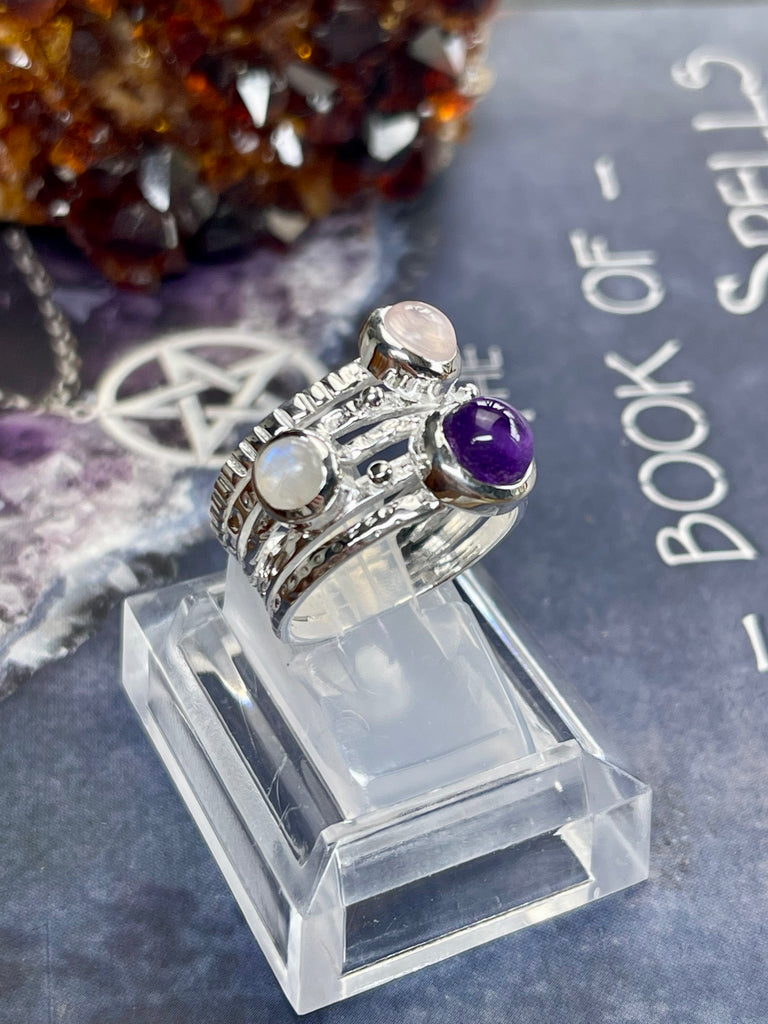 Rose Quartz Silver Rings on SALE Inspired By 3 Australia