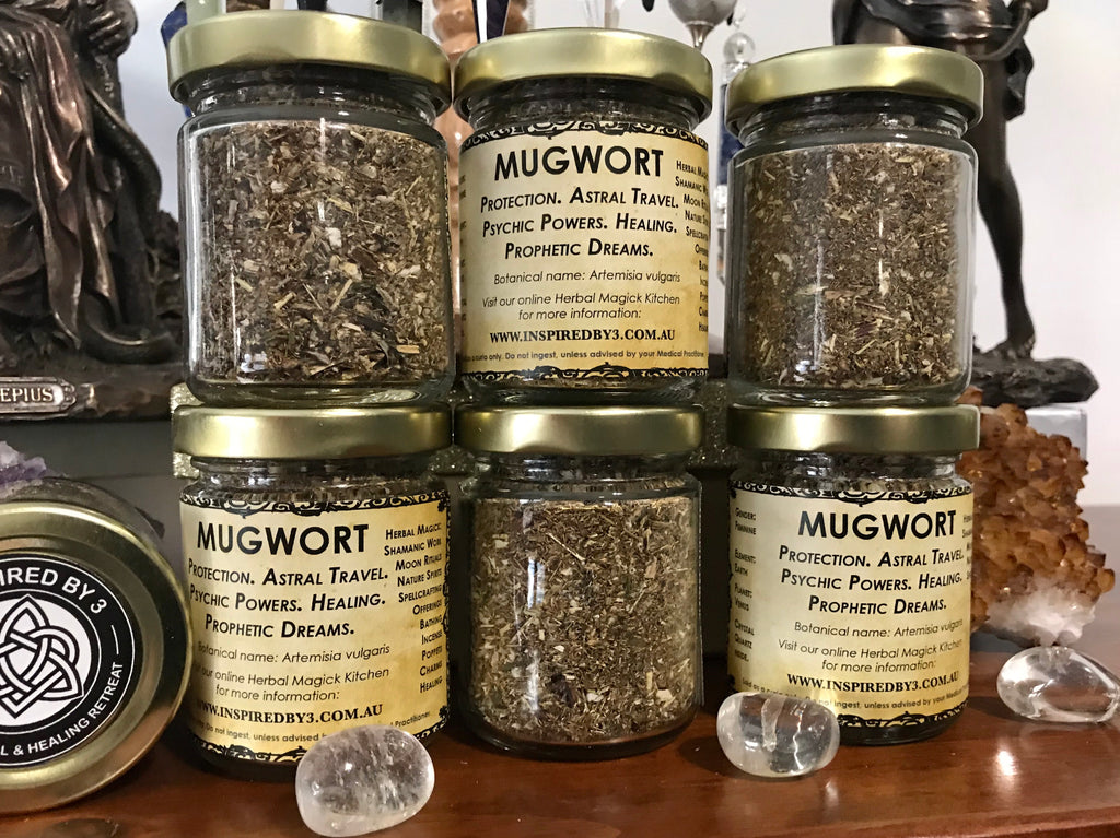 Mugwort - Sleep, Rest, Consecration, Strength. Psychic Dreams, Clairvoyance & Protection.