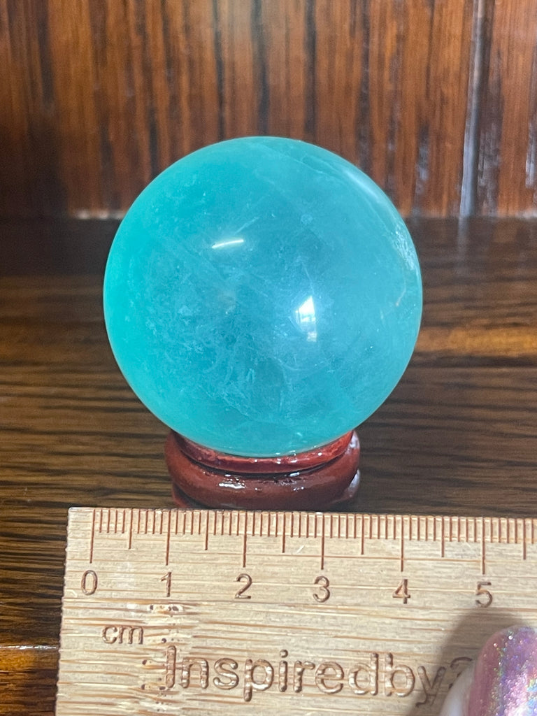 Green Fluorite Sphere 165g 4.5cm - Connection with Nature.