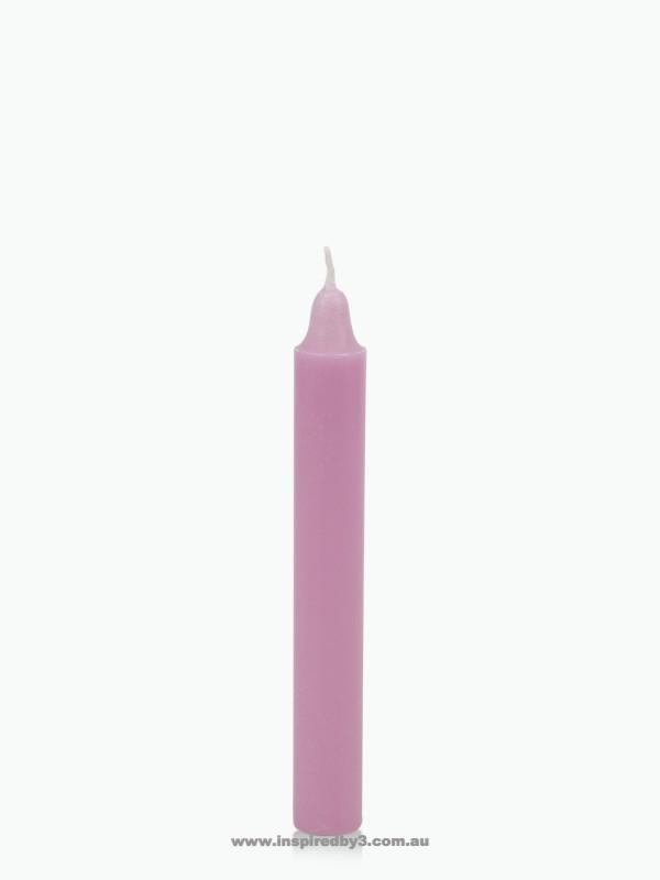 Pink taper wishing candle for spell work